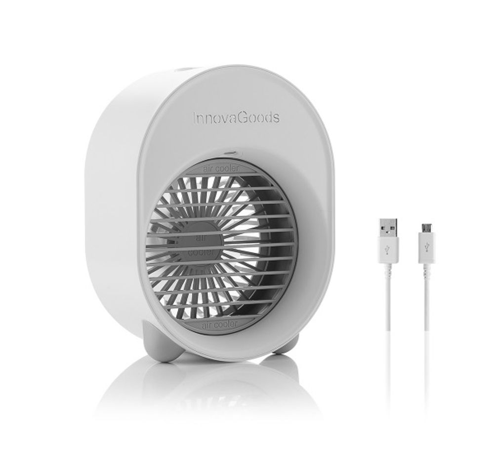 Mini luftkjøler-luftfukter for USB bruk med LED lys
