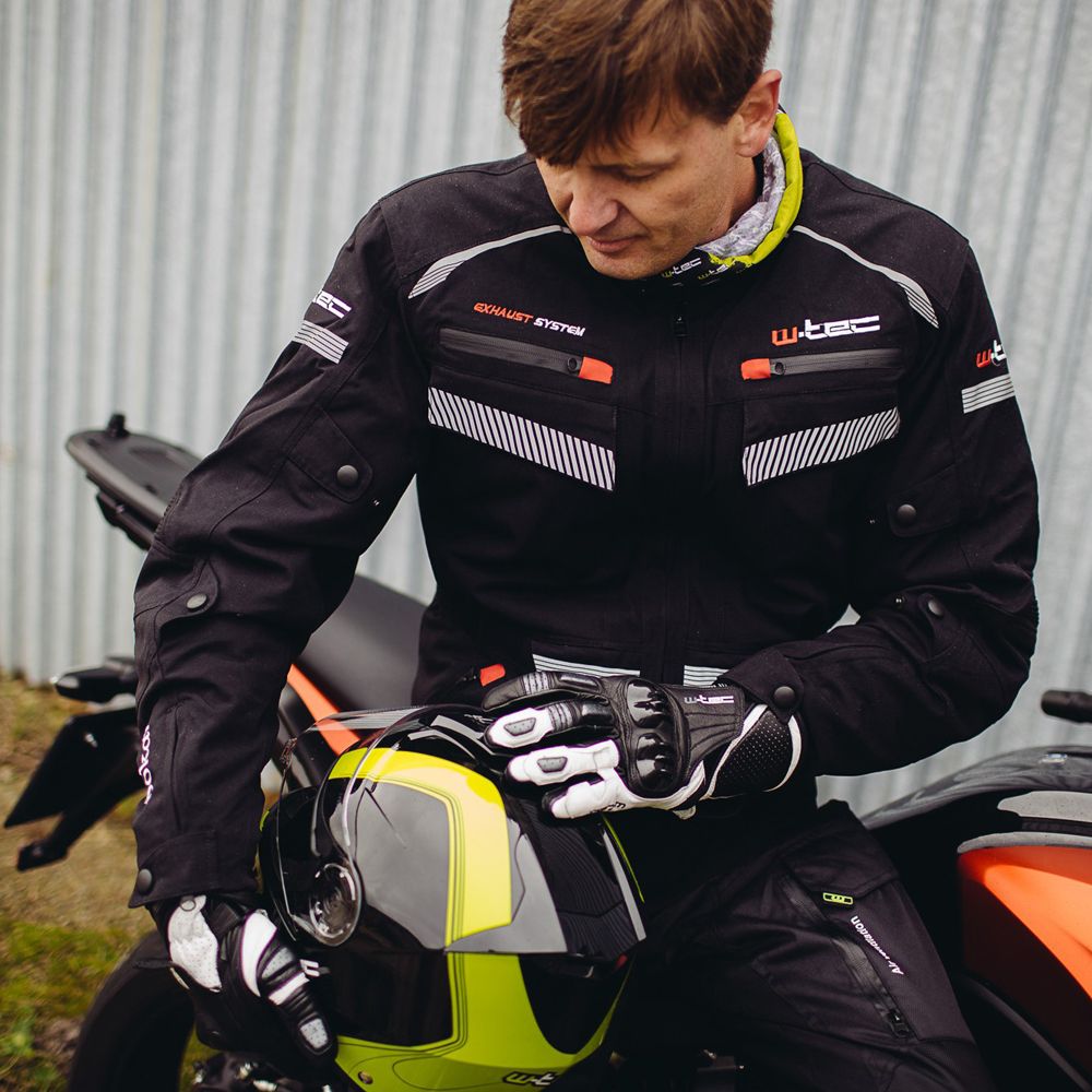 Motorsykkelhansker W-TEC Radoon - SORT-HVIT