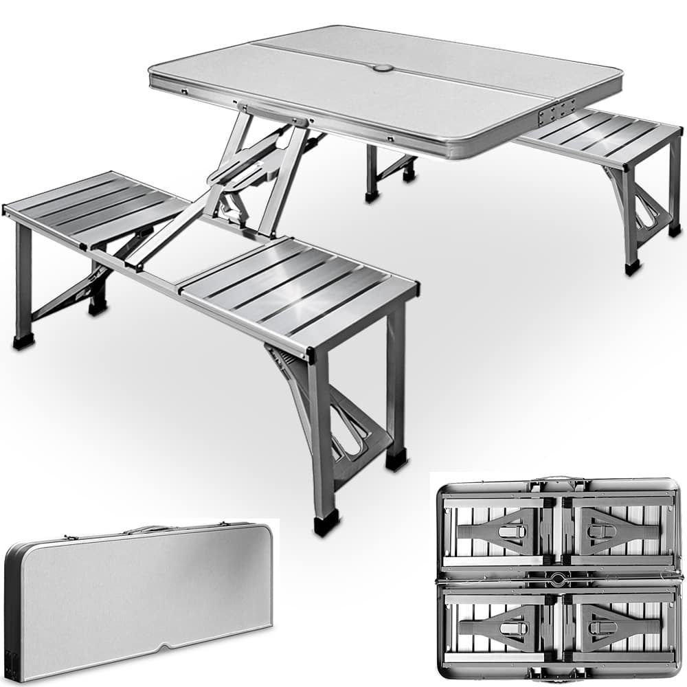 Campingbord aluminium for 4 personer