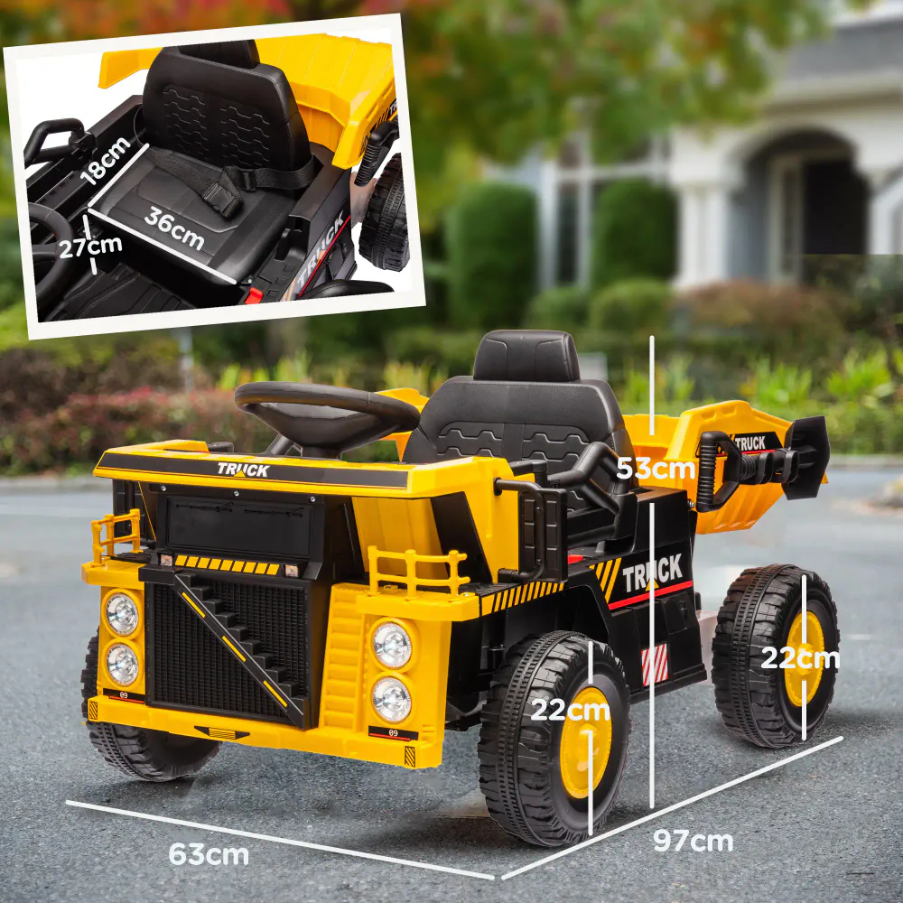 Elektrisk dumper for barn 3–5 år - 12 Volt