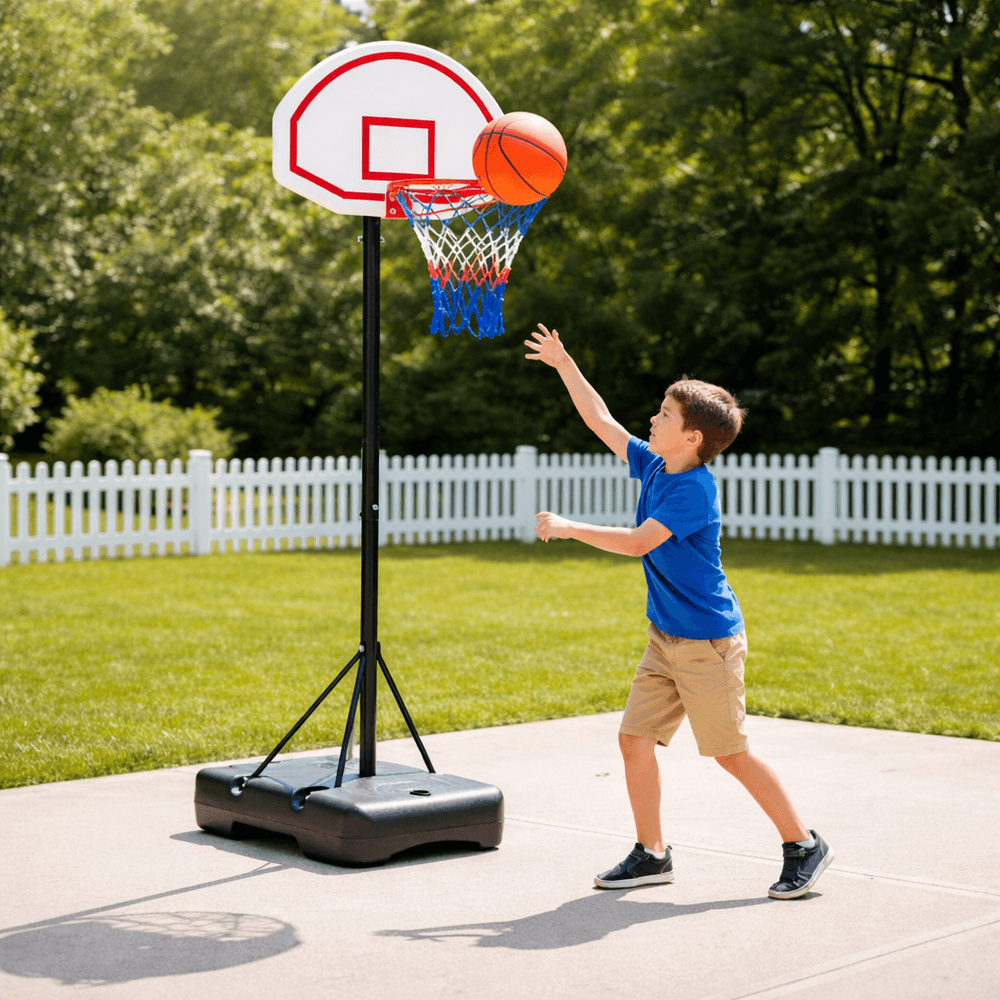 Basketballkurv med justerbart stativ 205 cm