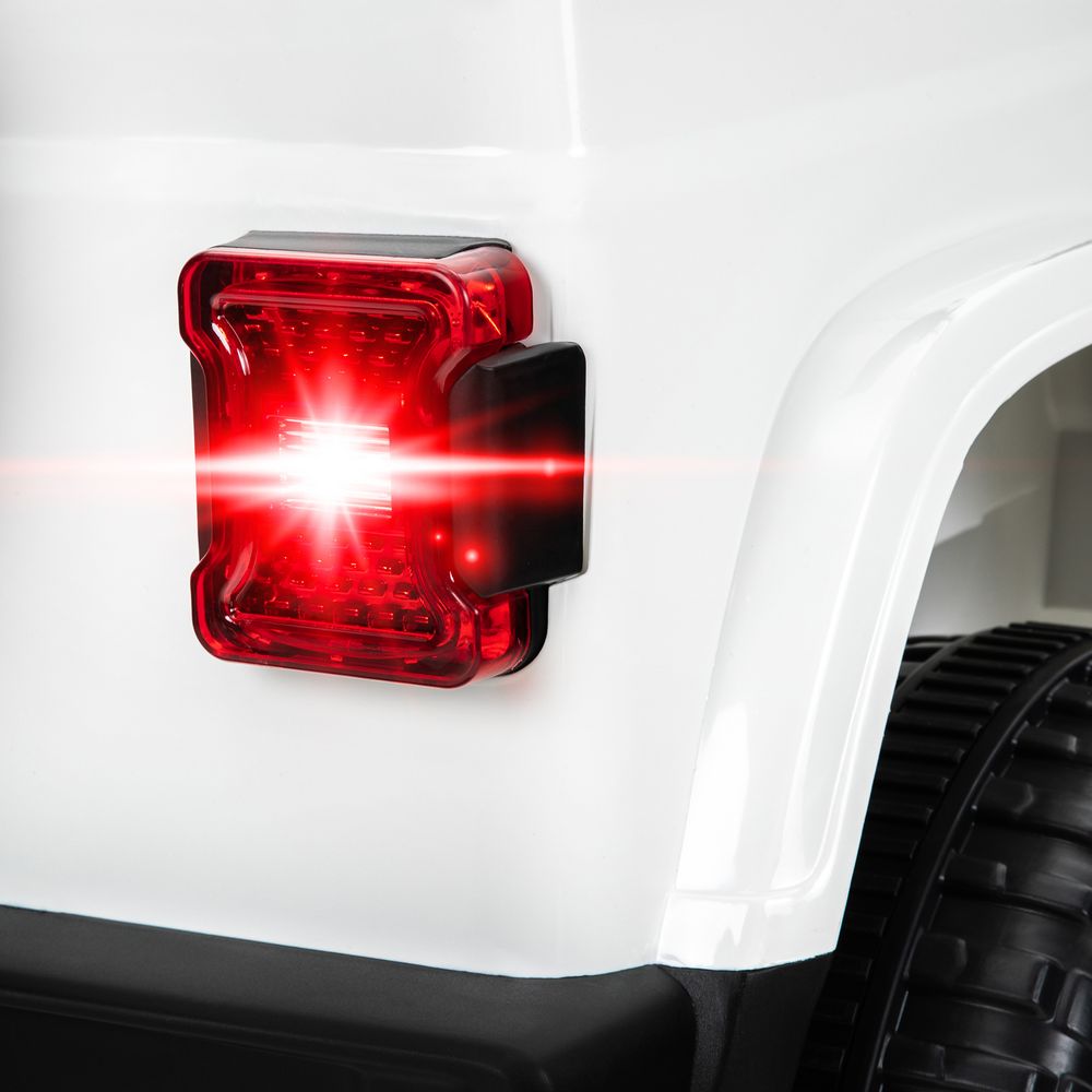 Elbil for barn Jeep Wrangler Rubicon - hvit/sort