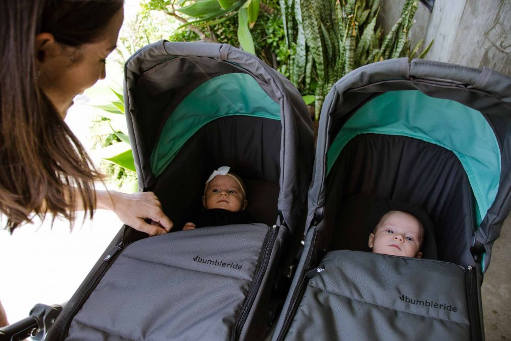 Bumberide liggedel - Indie Twin Bassinet matt sort