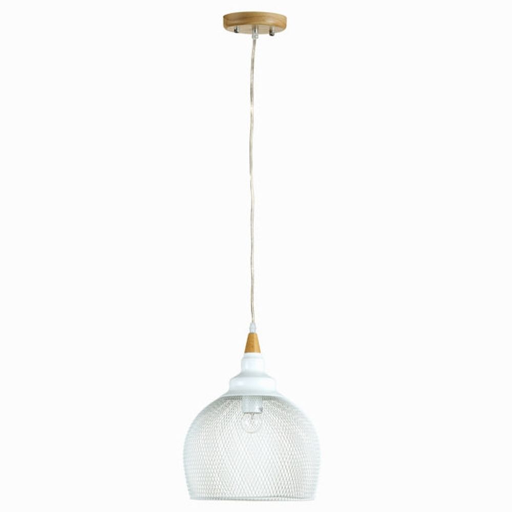 Taklampe metallhvit