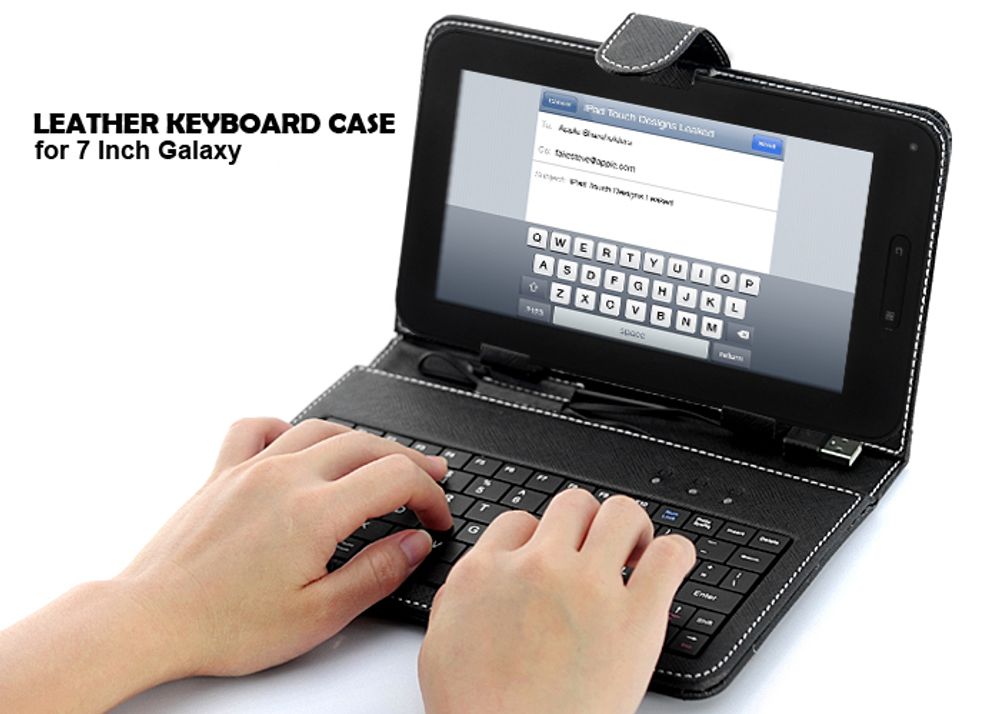 Demo - Keyboard / Tastatur Case i lær - For 7