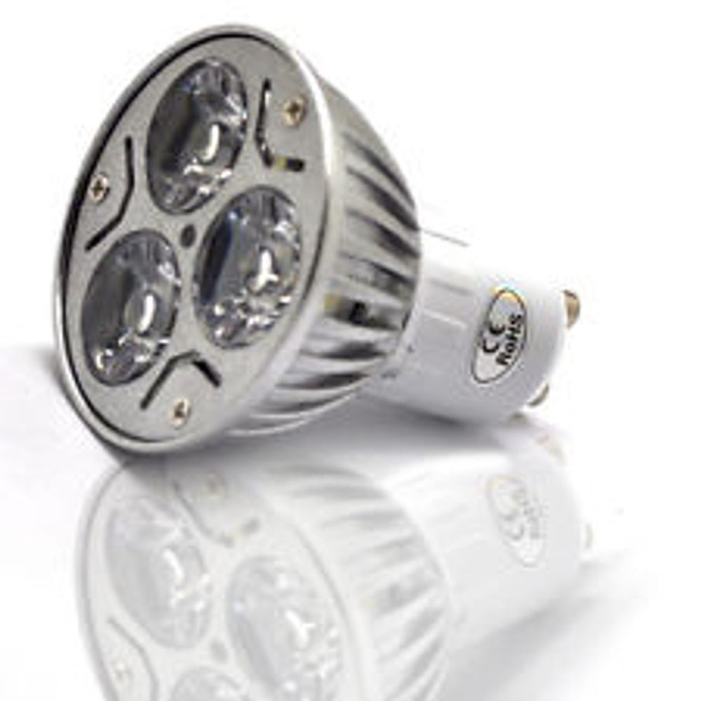 CREE LED spot med GU10 sokkel 3w Varm hvit