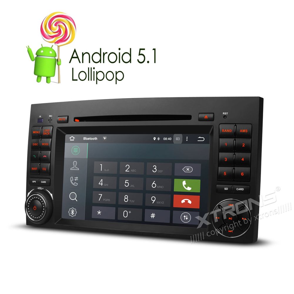 XTRONS Android spesialspiller for Mercedes  W169, W245 Viano Vit