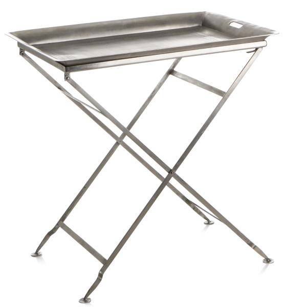 Madame settebord i antikk nikkel  - 76x55,5 cm