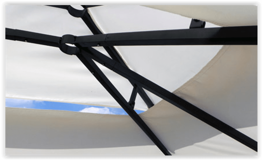 Royal Rotting Paviljong 3x4m - Brun/Creme