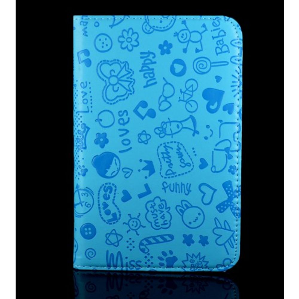 Display stand case etui 360 graders rotasjon - Sky blue