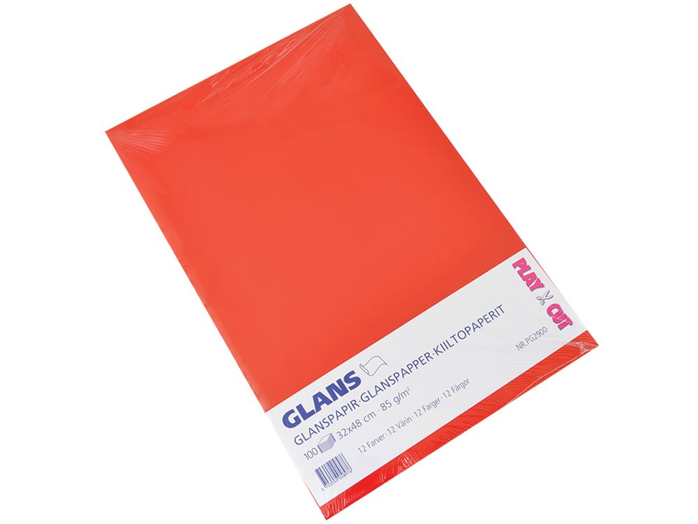 Playcut Glanspapir - 100ark