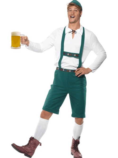 Hovedbilde Oktoberfest kostyme menn - grønn