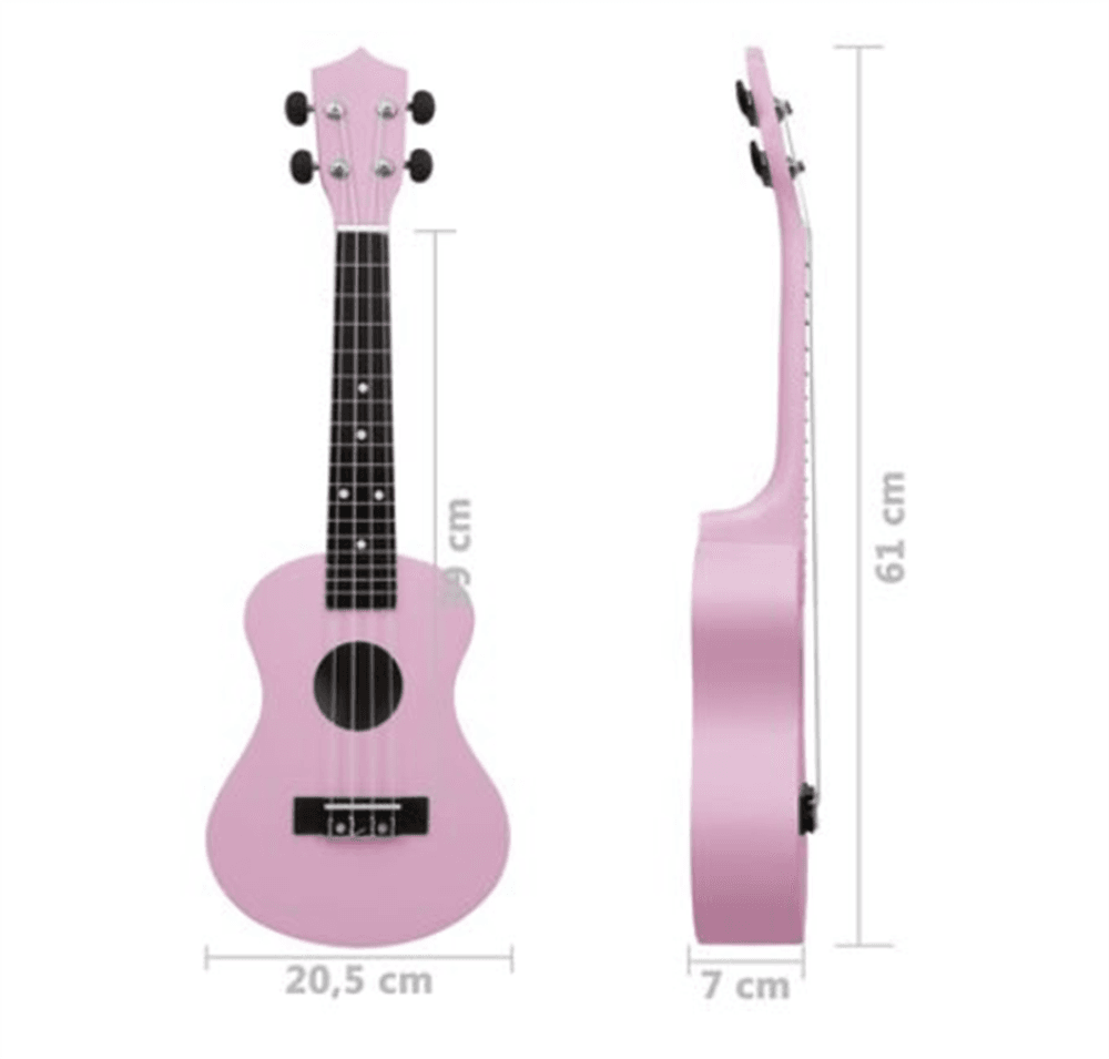 Sopran-ukulele sett med veske 23