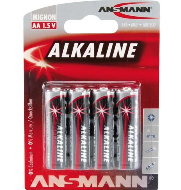 Hovedbilde Ansmann AA 1,5V batterier 4pk