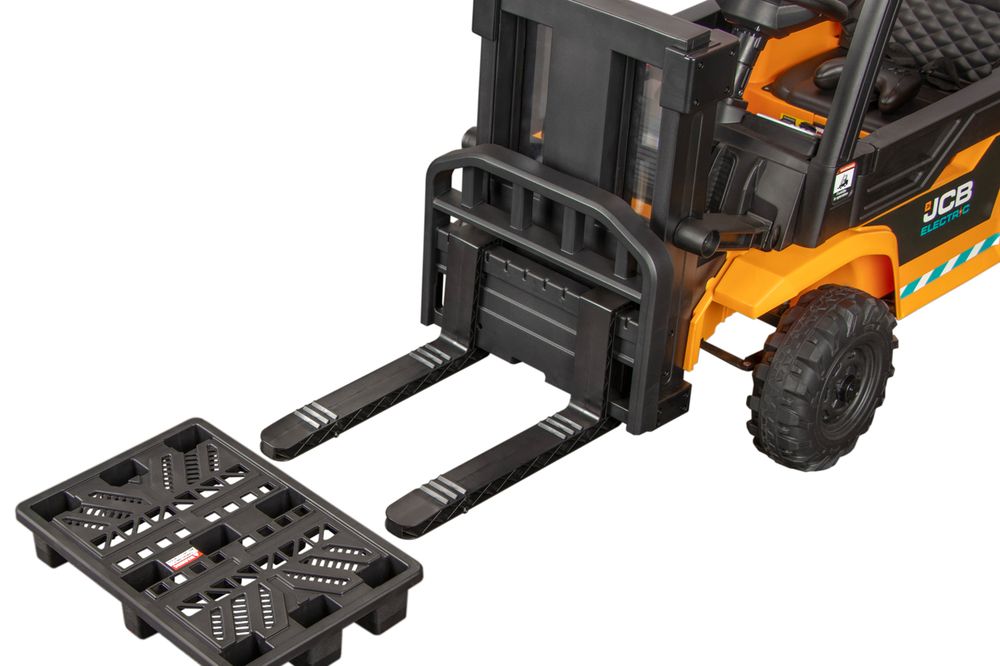 JCB Gaffeltruck Elbil for barn 12V med fjernkontroll