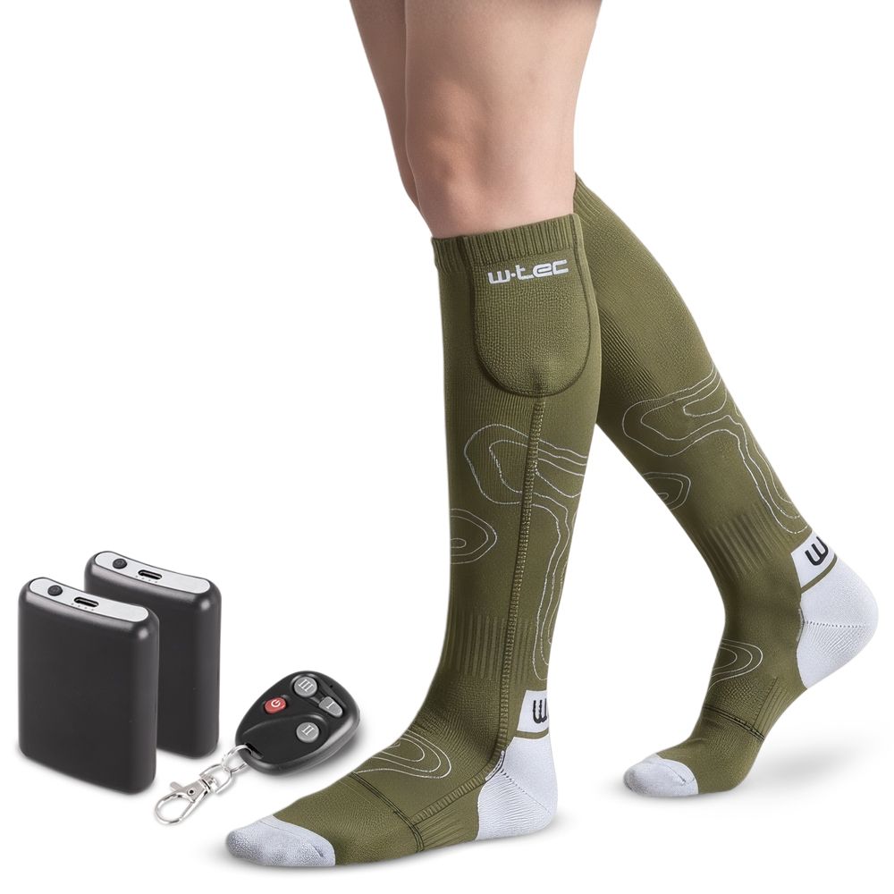 Varme Knestømper/sokker W-TEC Tarviso - Khaki