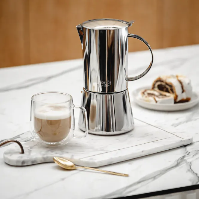 Hovedbilde Espressokanne Italiensk 350 ml - sølv