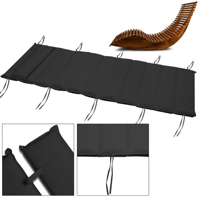 Hovedbilde Pute til solseng 177x58x7cm - antrasitt