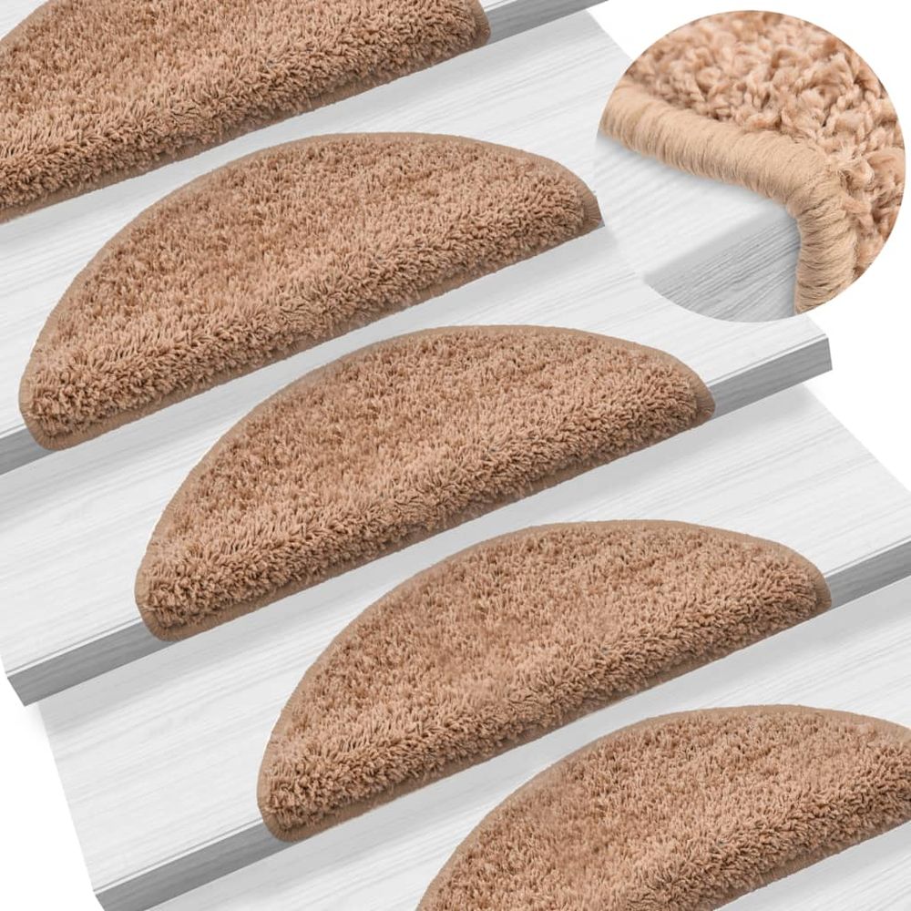 Trappematter 15 stk 56x20 cm - beige