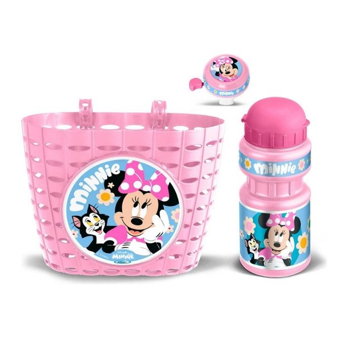 Hovedbilde Sykkelsett Minnie - Kurv, drikkeflaske og ringeklokke