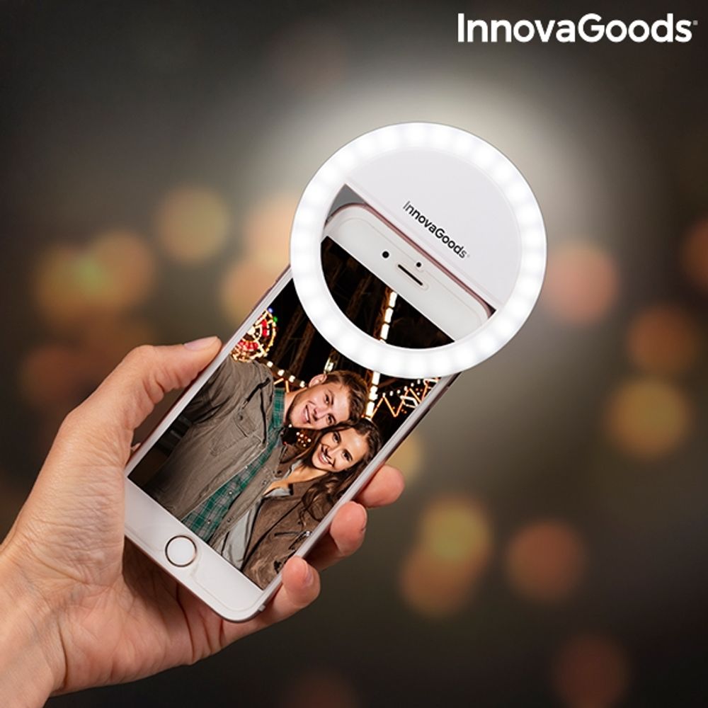 Oppladbart selfieringlys Instahoop
