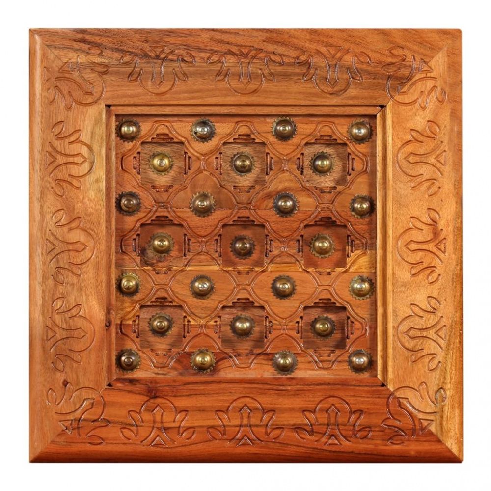Salongbord massivt akasietre 45x45x40 cm