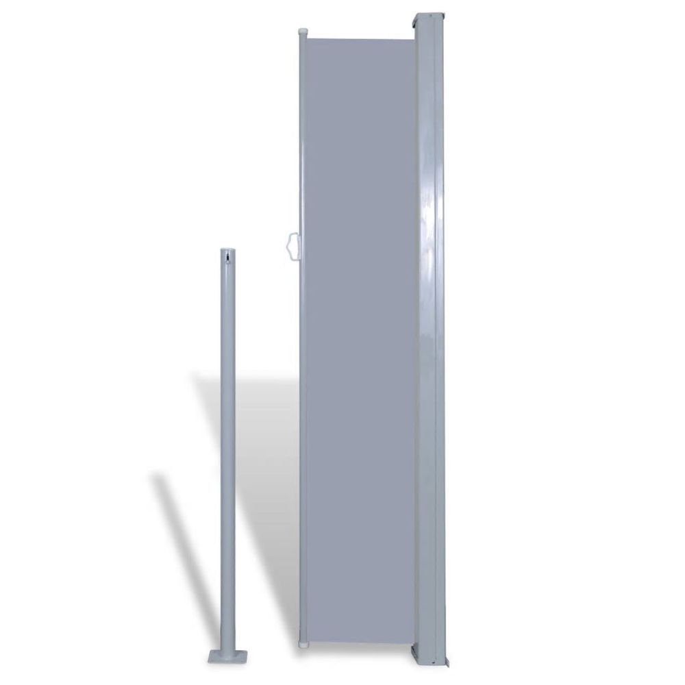 Uttrekkbar sidemarkise 160 x 300 cm grå