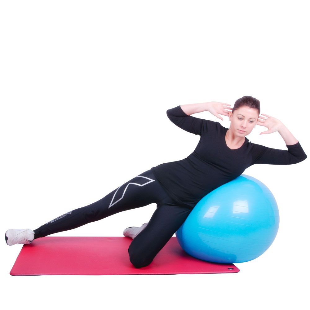Treningsball inSPORTline 75 cm - blå