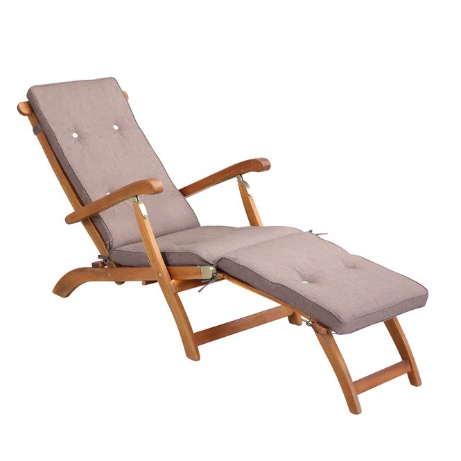 Hovedbilde Pute til 3-delt solstol - 186x42x5 cm  - krem 