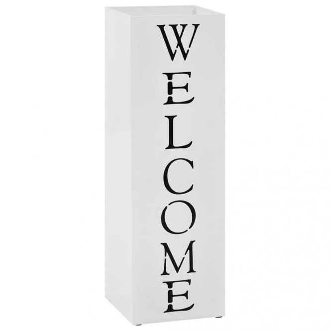 Hovedbilde Paraplystativ Welcome i hvit