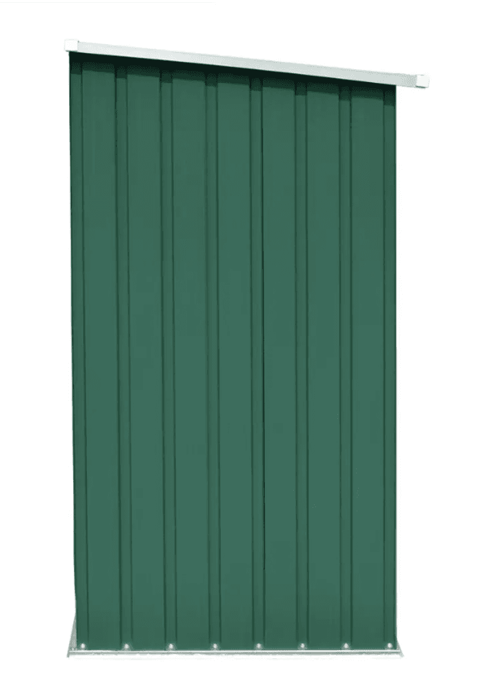 Vedskjul galvanisert stål 163x83x154 cm grønn