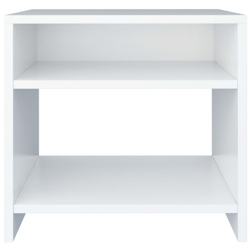 Nattbord 40x30x40 cm sponplate 2 stk - Hvit