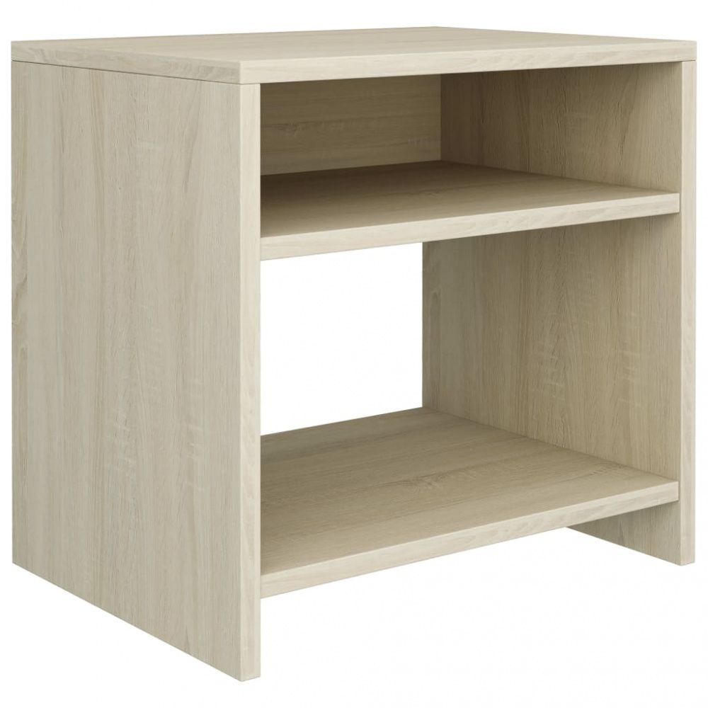 Nattbord 40x30x40 cm sponplate 2 stk - Sonoma eik