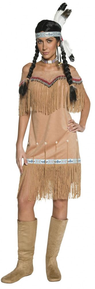 Utstilling - Native indianer dame kostyme large