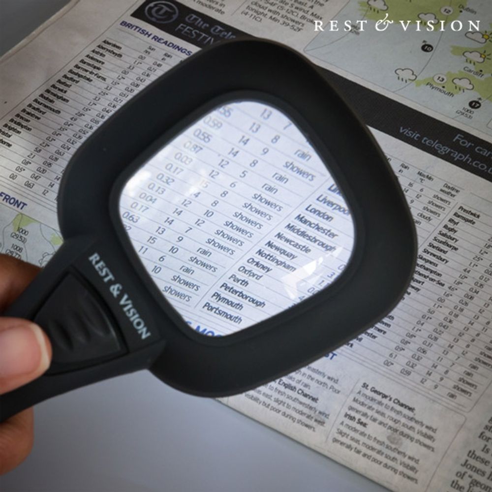 Forstørrelsesglass - brille med LED og UV lys