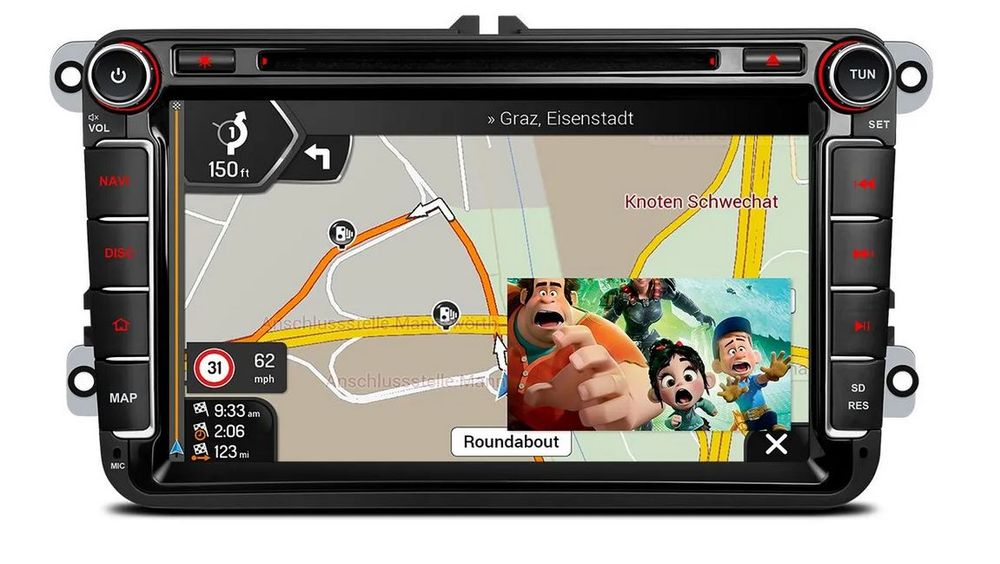 Kraftig Spesialspiller til Volkswagen DAB+ Android 12.0
