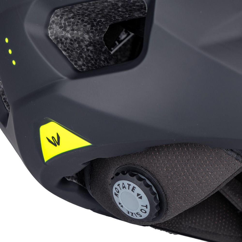 Downhillhjelm W-TEC Calheto Sort sølv | Lett Fullface hjelm