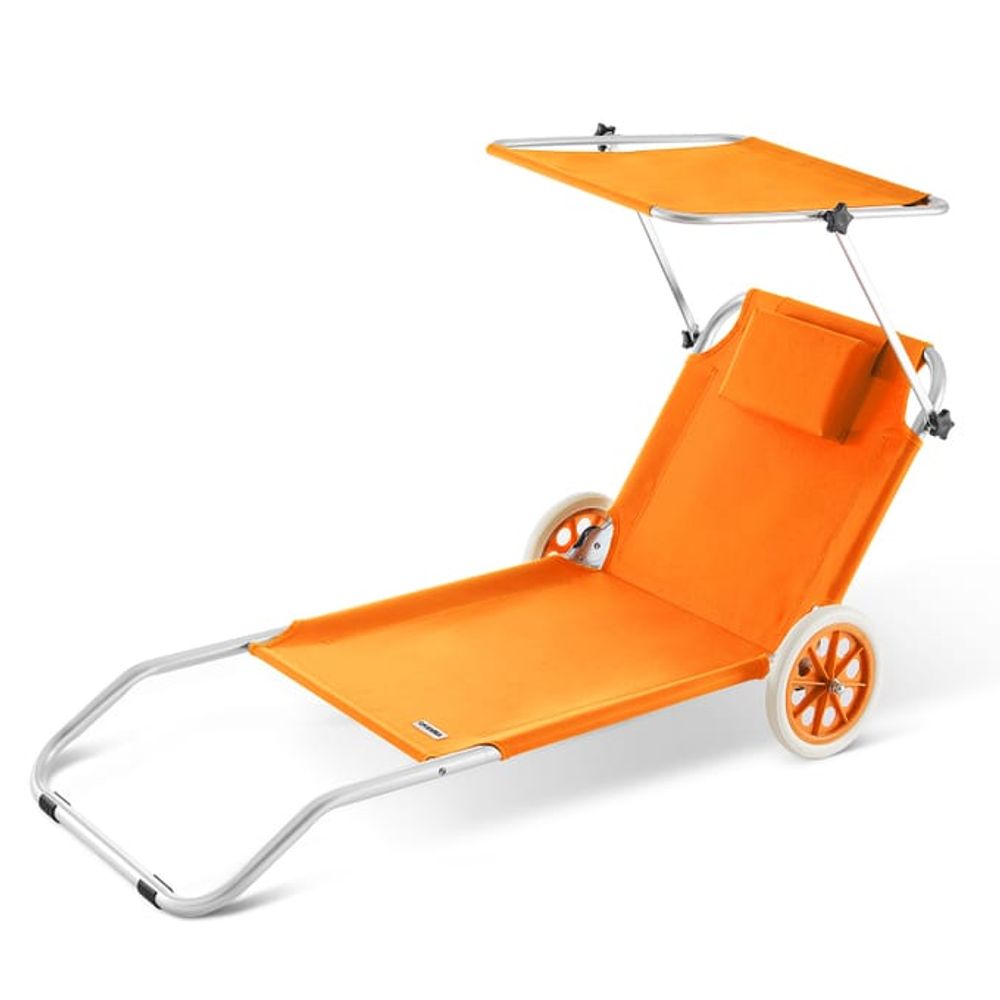 Solseng kreta med hjul - oransje