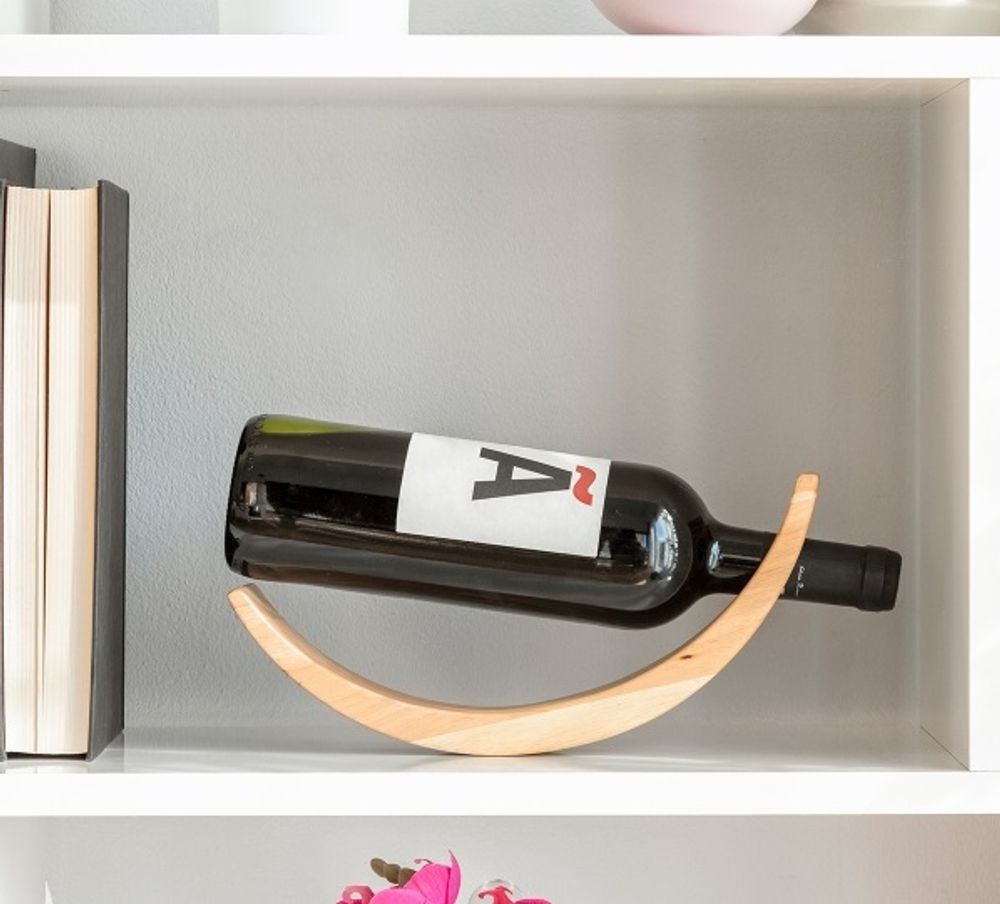 Vinflaskeholder av tre