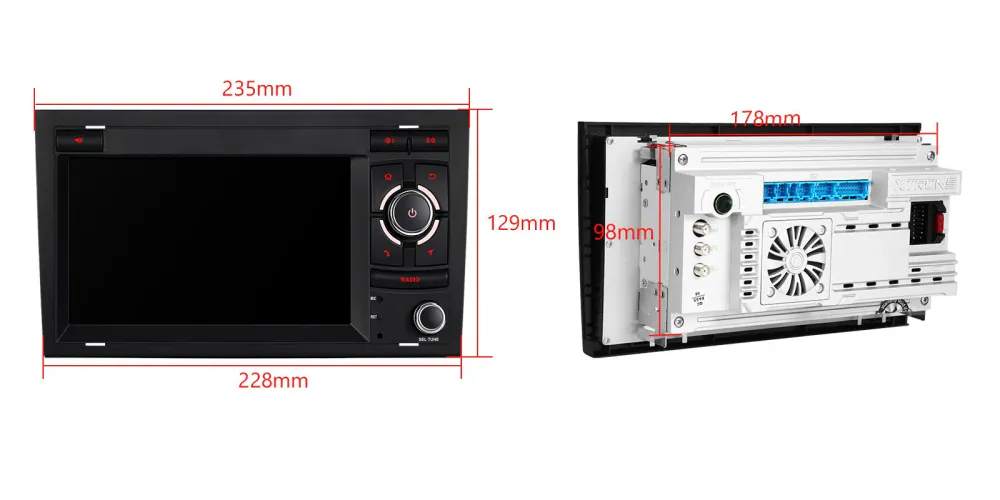 Audi A3-S3-RS3 Android 14 med 4G DAB+ og DSP