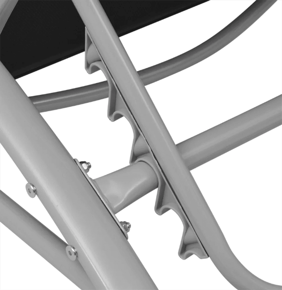 Solsengsett med parasoll - aluminium