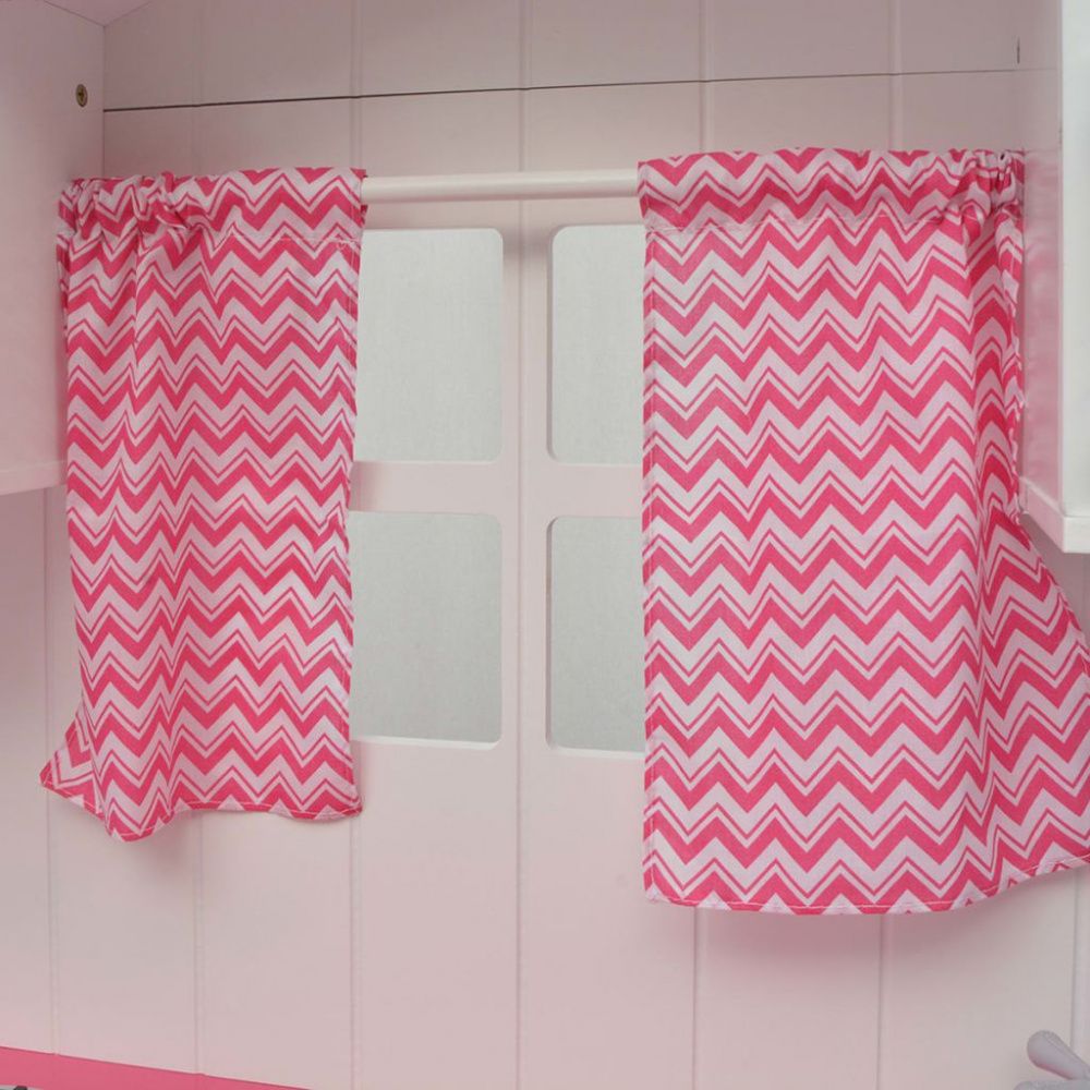 Lekekjøkken tre 82x30x100 cm - rosa og hvit