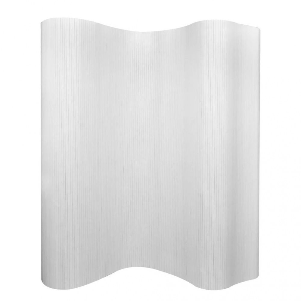 Romdeler bambus - hvit 250x165 cm
