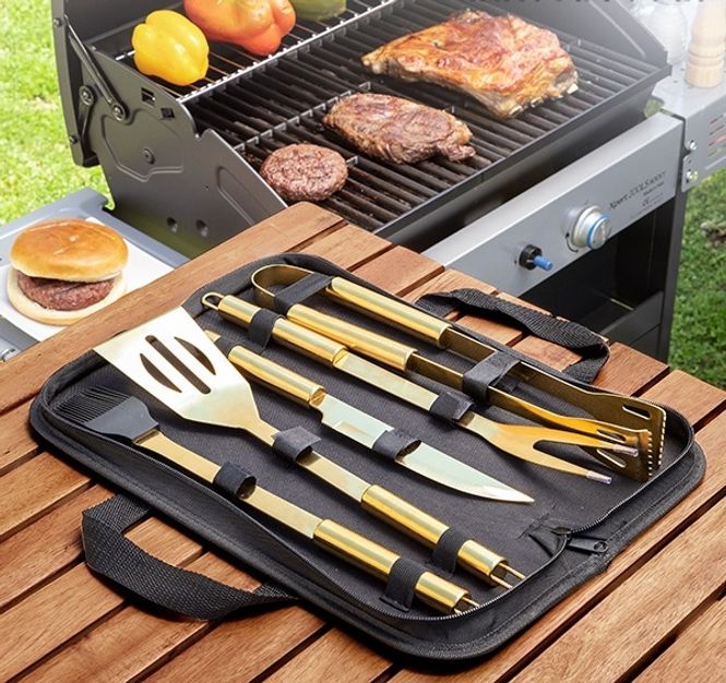 Hovedbilde Luksusveske med grillredskaper BBQase (6 deler)