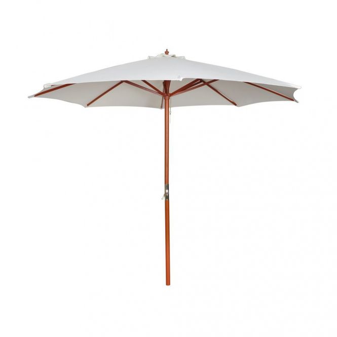 Hovedbilde DEMO - Hvit parasoll - 258 cm