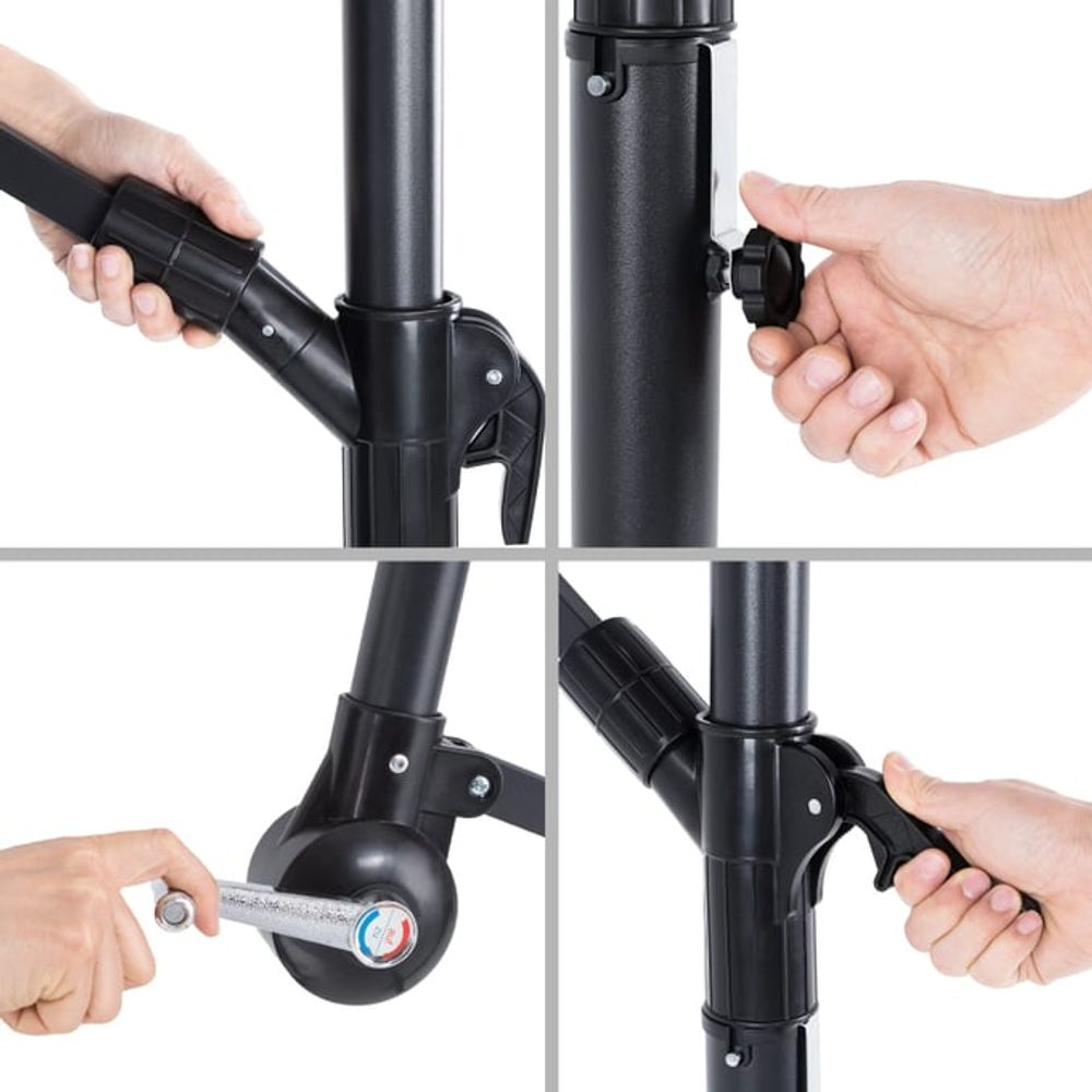 Hengende parasoll Ø300 cm - fargevalg