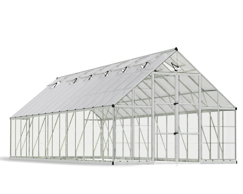 Palram Drivhus Balance 304x844cm - 25,65m2 - Silver