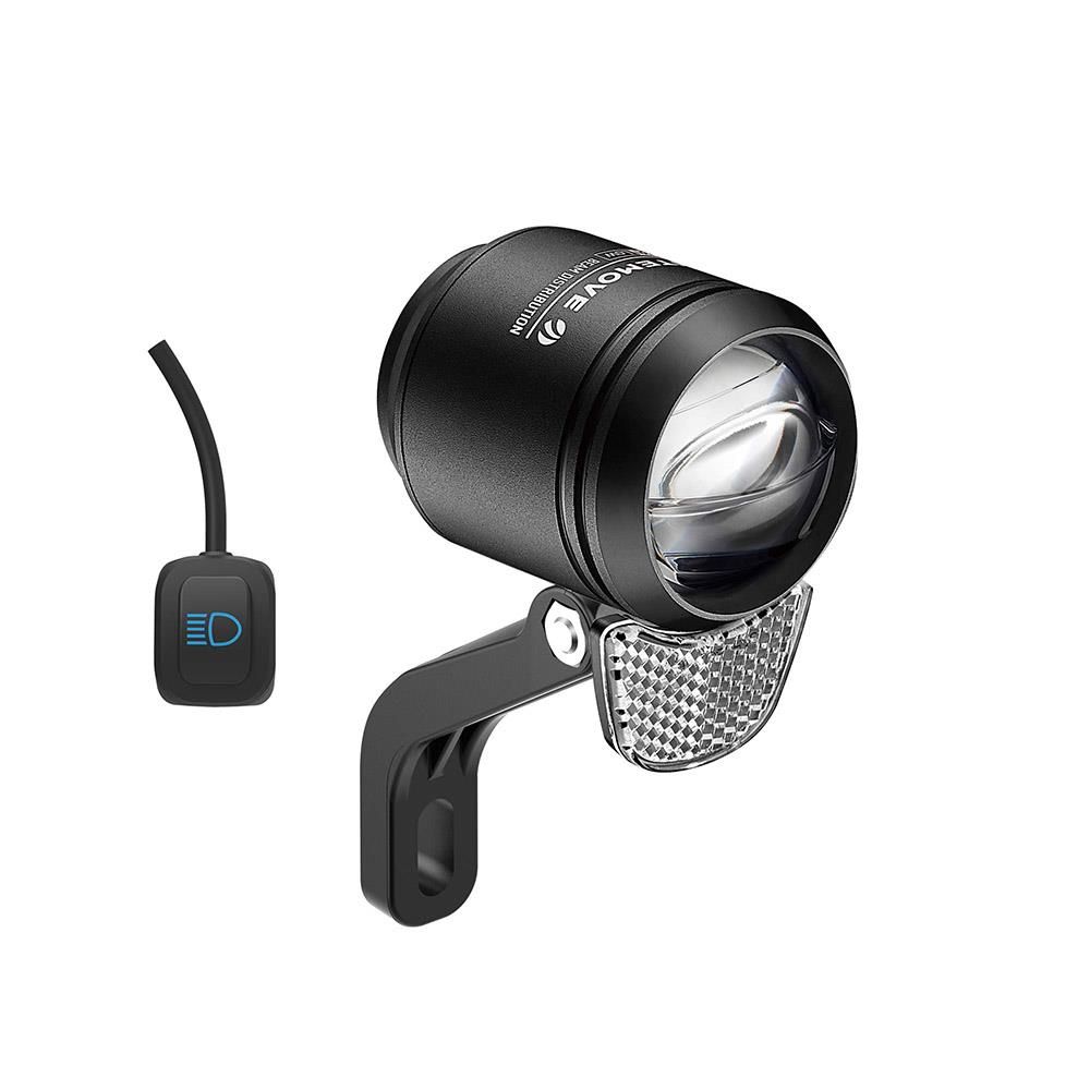 Frontlykt El-sykkel Litemove AE-200 m/Refleks 200/140Lux