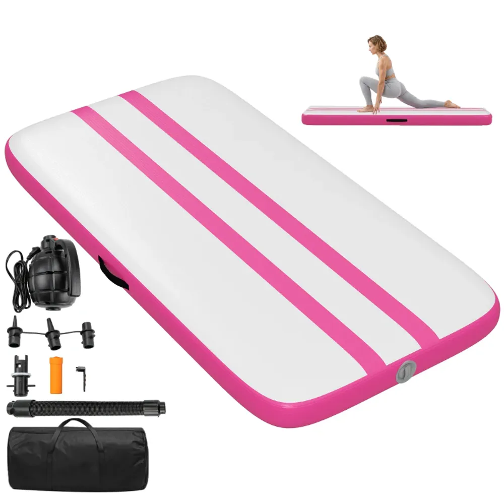 Oppblåsbar Gymnastikkmatte 205 cm med Pumpe