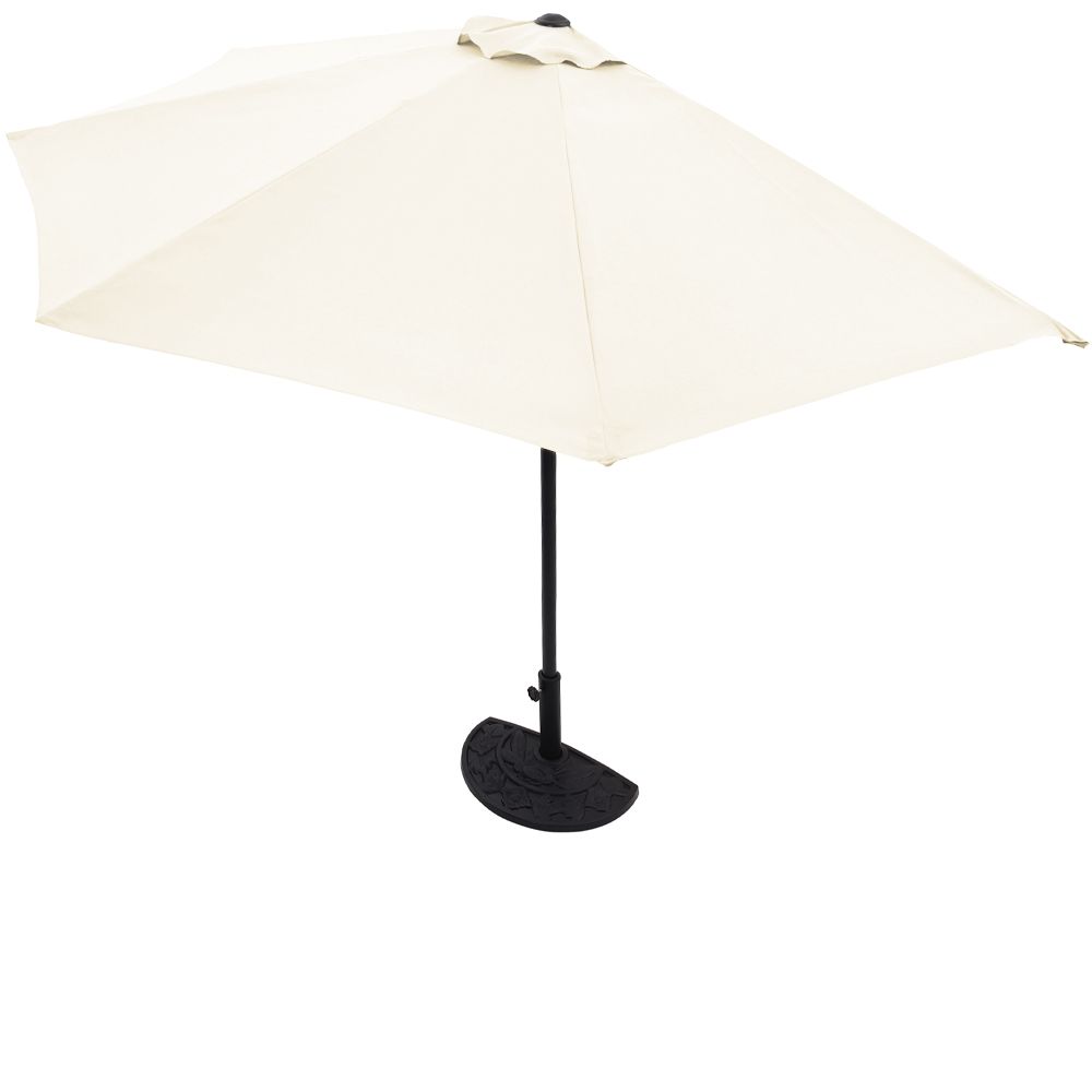 Balkong parasoll UV-beskyttelse 50+ - kremhvit